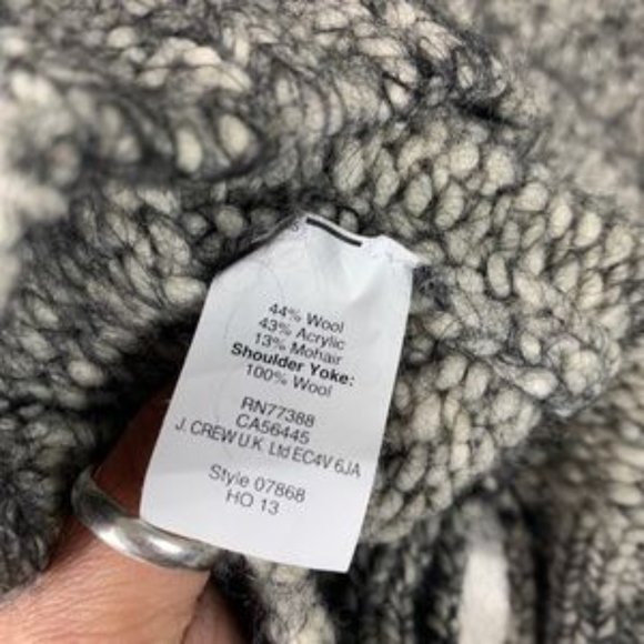 J.Crew. Marled colorblock-shoulder sweater Mohair - Picture 7 of 7